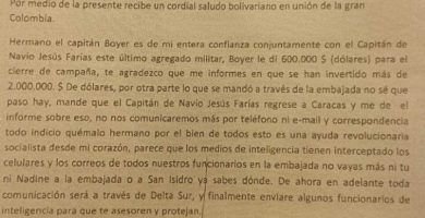 Experto Grafotécnico Niega Que Firma En Carta Presentada En Perú Sea De Hugo Chávez 4 Documento Chavéz Perú