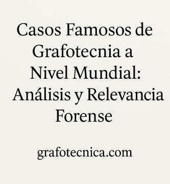 Casos Famosos De Grafotecnia A Nivel Mundial: Análisis Y Relevancia Forense