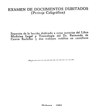 Examen De Documentos Dubitados Del Dr. Rafael Fernández Ruenes