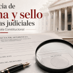 La Ausencia De Firma Y Sello En Actas Judiciales: Criterio De La Sala Constitucional