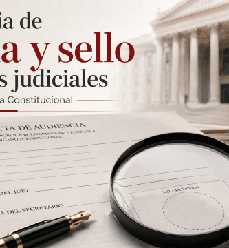 La Ausencia De Firma Y Sello En Actas Judiciales: Criterio De La Sala Constitucional
