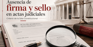 La Ausencia De Firma Y Sello En Actas Judiciales: Criterio De La Sala Constitucional