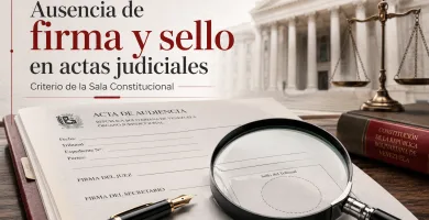 La Ausencia De Firma Y Sello En Actas Judiciales: Criterio De La Sala Constitucional