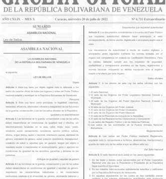 Ley De Sellos 2022