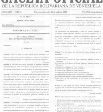 Ley De Sellos 2022
