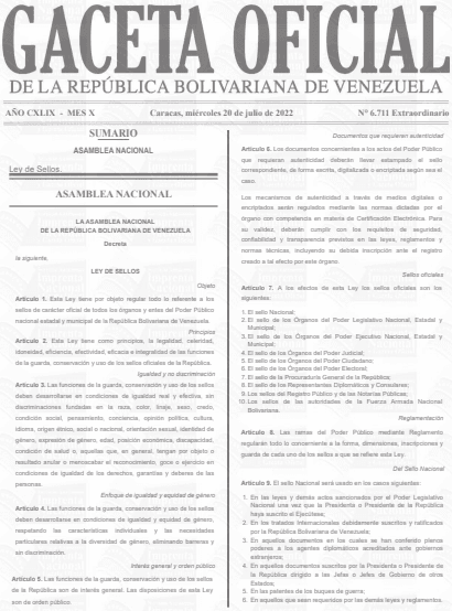 Ley De Sellos 2022