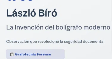 László Bíró Y El Bolígrafo Moderno — Origen De La Escritura Segura
