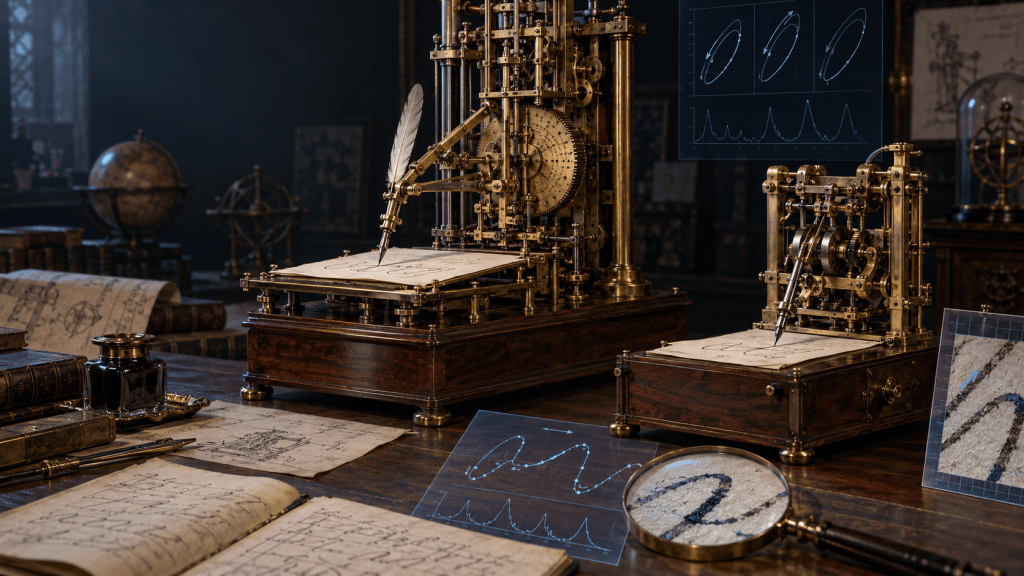 La Génesis Mecánica De La Escritura: Historia, Cinemática Y Análisis Forense Del Autómata De Maillardet Y El Escritor De Jaquet-Droz 1 La Génesis Mecánica De La Escritura: Historia, Cinemática Y Análisis Forense Del Autómata De Maillardet Y El Escritor De Jaquet-Droz